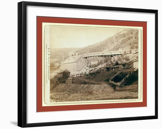 De Smet Gold Stamp Mill, Central City, Dakota-John C. H. Grabill-Framed Giclee Print