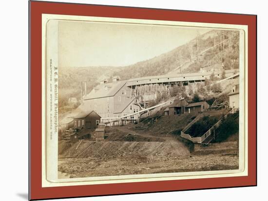 De Smet Gold Stamp Mill, Central City, Dakota-John C. H. Grabill-Mounted Giclee Print