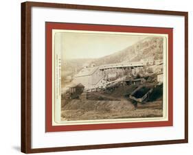 De Smet Gold Stamp Mill, Central City, Dakota-John C. H. Grabill-Framed Giclee Print