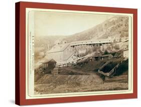 De Smet Gold Stamp Mill, Central City, Dakota-John C. H. Grabill-Stretched Canvas