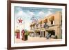 De Soto Cafe and Gas Station-null-Framed Premium Giclee Print