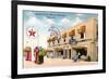 De Soto Cafe and Gas Station-null-Framed Premium Giclee Print