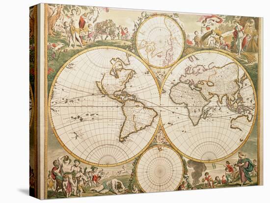 De Wit's Atlas of 1689-George Bernard-Stretched Canvas