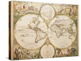 De Wit's Atlas of 1689-George Bernard-Stretched Canvas