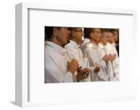 Deacon ordinations in Notre Dame cathedral, France-Godong-Framed Photographic Print