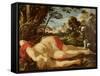 Dead Adonis, C.1624-28-Laurent de La Hyre-Framed Stretched Canvas