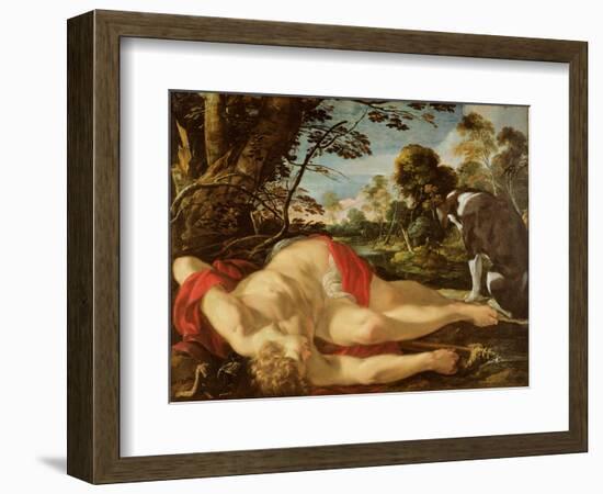 Dead Adonis, C.1624-28-Laurent de La Hyre-Framed Giclee Print