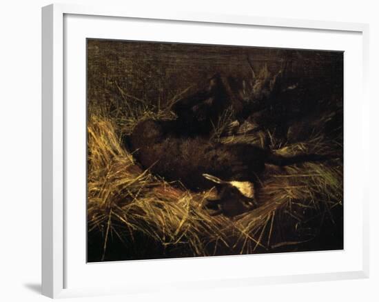 Dead Chamois, 1882-Giovanni Segantini-Framed Giclee Print