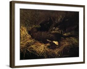 Dead Chamois, 1882-Giovanni Segantini-Framed Giclee Print