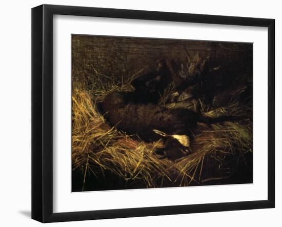 Dead Chamois, 1882-Giovanni Segantini-Framed Giclee Print