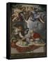 Dead Christ, Adored by Pope Pius V, Ca 1571-1572-Micheli Parrasio-Framed Stretched Canvas