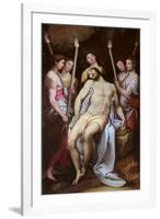 Dead Christ and Angels-Federico Zuccari-Framed Art Print