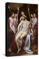 Dead Christ and Angels-Federico Zuccari-Stretched Canvas