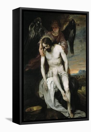Dead Christ Held by An Angel, 1646-1652-Alonso Cano-Framed Stretched Canvas