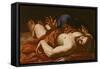 Dead Christ (Oil on Canvas)-Italian School-Framed Stretched Canvas