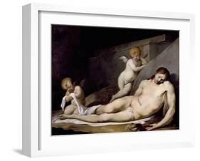 Dead Christ (Oil on Canvas)-Lubin Baugin-Framed Giclee Print