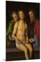 Dead Christ with Joseph of Arimathea and Nicodemus (Sepulchrum Christi), C.1494-98 (Oil & Tempera O-Pietro Perugino-Mounted Giclee Print