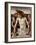 Dead Christ with Two Angels (Tempera on Panel, 1460)-Giovanni Bellini-Framed Giclee Print