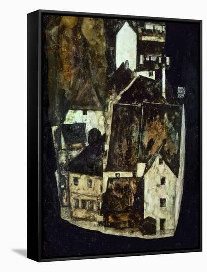 Dead City III (City on the Blue River III), 1911-Egon Schiele-Framed Stretched Canvas