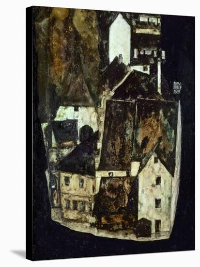 Dead City III (City on the Blue River III), 1911-Egon Schiele-Stretched Canvas