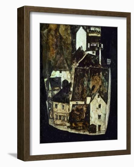 Dead City III (City on the Blue River III), 1911-Egon Schiele-Framed Giclee Print