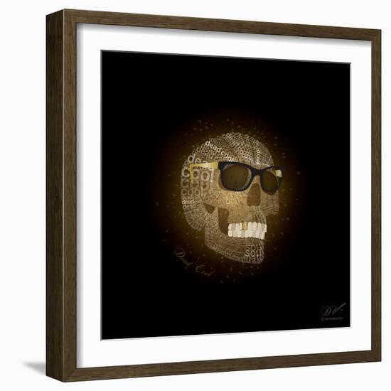 Dead Cool - Skull with Sunglasses-Dominique Vari-Framed Art Print