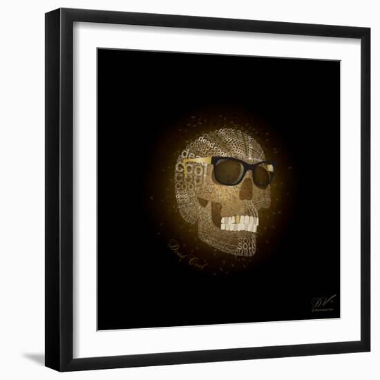 Dead Cool - Skull with Sunglasses-Dominique Vari-Framed Art Print