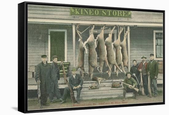 Dead Deer Hanging at Kineo Store-null-Framed Stretched Canvas