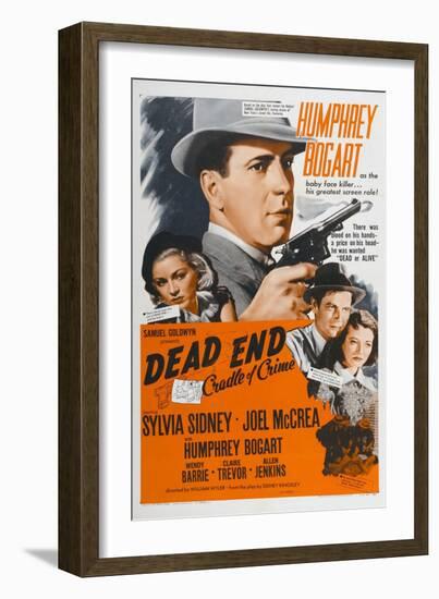 Dead End: Cradle of Crime, 1937, "Dead End" Directed by William Wyler-null-Framed Giclee Print