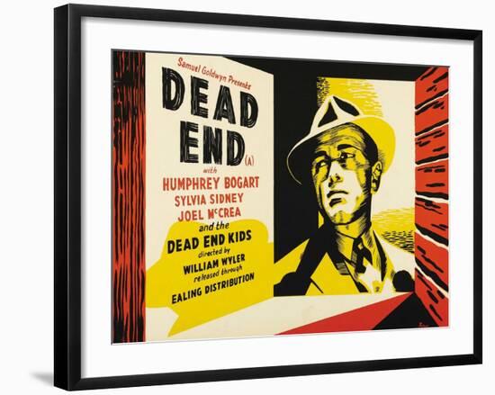 Dead End, UK Movie Poster, 1937-null-Framed Art Print