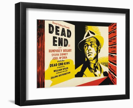 Dead End, UK Movie Poster, 1937-null-Framed Art Print