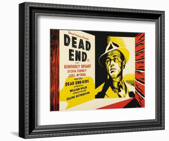 Dead End, UK Movie Poster, 1937-null-Framed Art Print