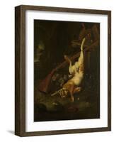 Dead Game-Melchior d'Hondecoeter-Framed Art Print