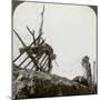 Dead German Soldiers on the Wire after a Night Raid, Givenchy, France, World War I, 1914-1918-null-Mounted Photographic Print