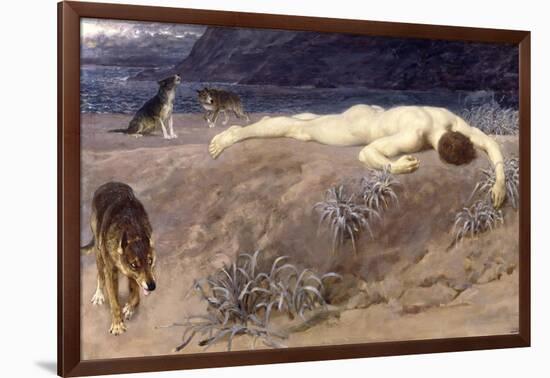 Dead Hector, 1892-Briton Rivière-Framed Giclee Print