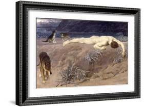 Dead Hector, 1892-Briton Rivière-Framed Giclee Print