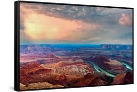 Dead Horse State Park. Utah, USA.-Tom Norring-Framed Stretched Canvas