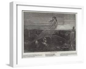 Dead Man Angel Grave Sunrise-John Absolon-Framed Giclee Print