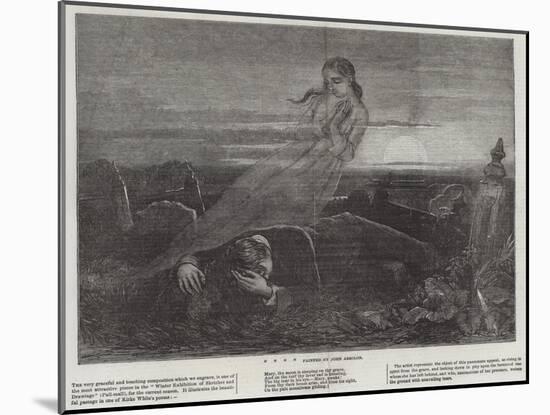 Dead Man Angel Grave Sunrise-John Absolon-Mounted Giclee Print