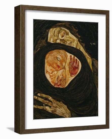 Dead Mother, Tote Mutter (I)-Egon Schiele-Framed Giclee Print