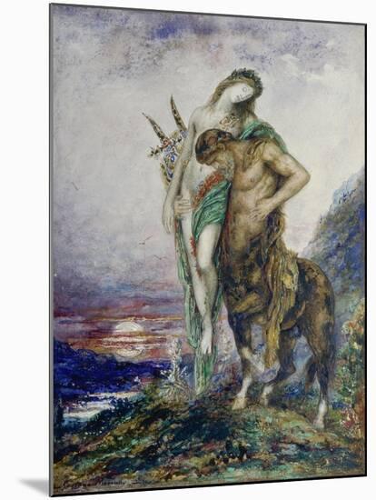 Dead Poet Borne by Centaur, about 1890-Gustave Moreau-Mounted Giclee Print