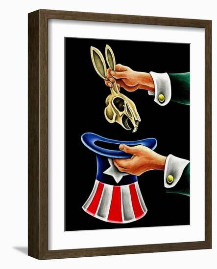 Dead Rabbit Magic-Ben Heine-Framed Giclee Print