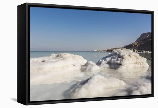 Dead Sea - Salt Deposits-Massimo Borchi-Framed Stretched Canvas