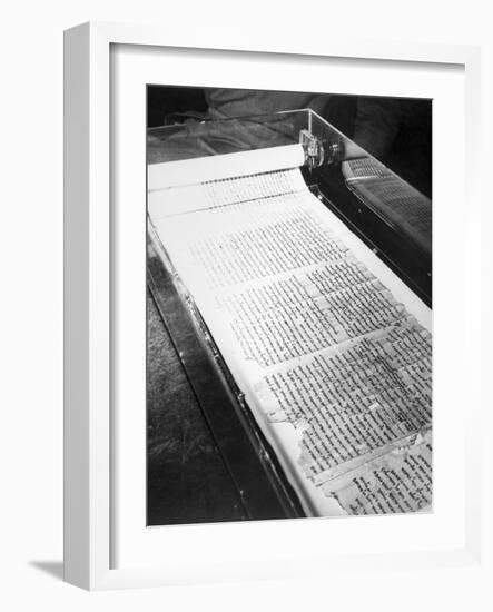 Dead Sea Scrolls on Display-null-Framed Photographic Print