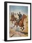 Dead Sure: A U.S. Cavalry Trooper in the 1870S-Charles Schreyvogel-Framed Giclee Print