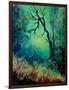 Dead Tree in Misty Landscape-Pol Ledent-Framed Art Print