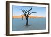 Dead trees in a desert, Dead Vlei, Sossusvlei, Namib Desert, Namib-Naukluft National Park, Namibia-null-Framed Photographic Print