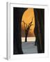 Dead Trees Silhouetted Against Sand Dune at Dead Vlei, Sossusvlei, Namibia, Africa-Wendy Kaveney-Framed Photographic Print