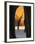 Dead Trees Silhouetted Against Sand Dune at Dead Vlei, Sossusvlei, Namibia, Africa-Wendy Kaveney-Framed Photographic Print