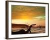 Dead Valley in Namibia at Dark-Andrushko Galyna-Framed Photographic Print